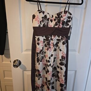 Floral Print Spaghetti Strap Dress